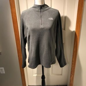 The north face gray pullover size large.